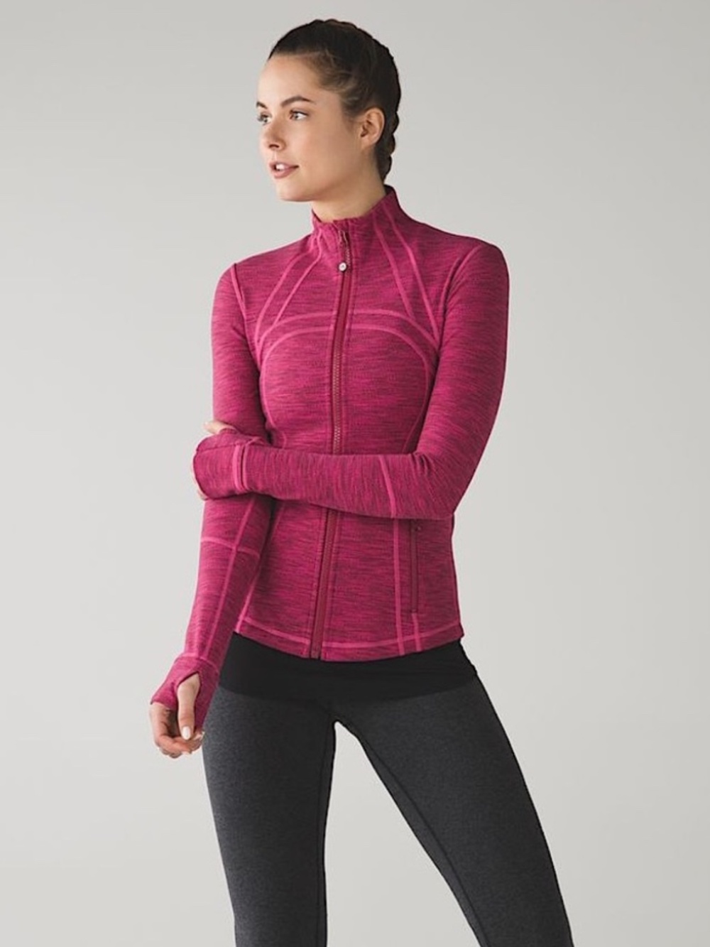 Lululemon Define Jacket Diamond Jacquard Berry Rumble Jewelled Magenta 8